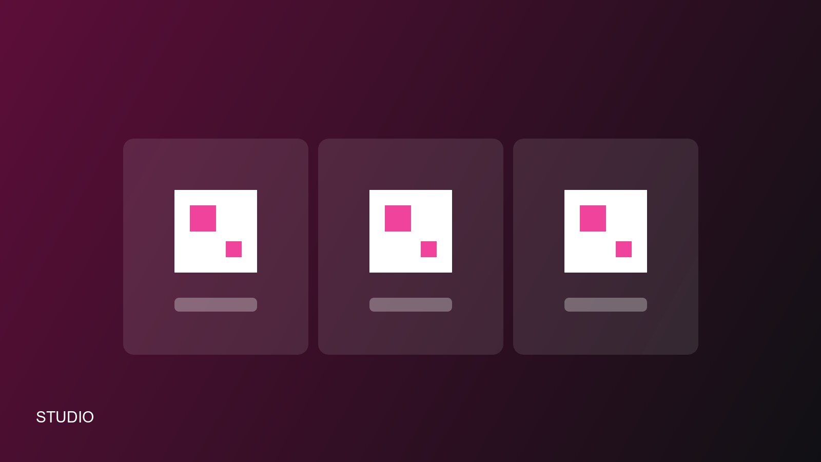 One template, three renderers: building QRcado